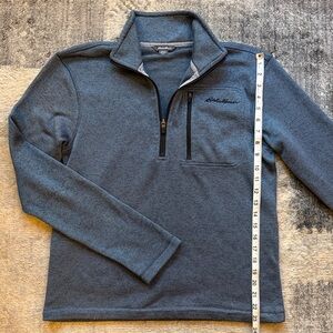 Eddie Bauer Slate Blue Fleece QuarterZip